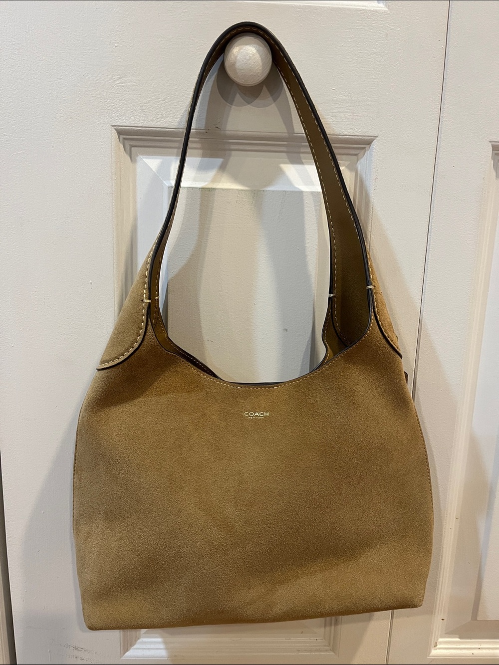 Coach Brooklyn 28 Suede Shoulder Hobo
